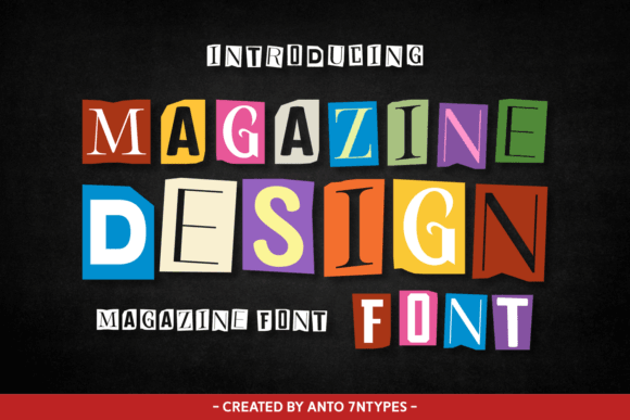 Magazine Design 2 font for vintage magazine font headlines and editorial layouts