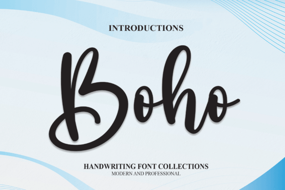 Boho handwriting font preview for aesthetic branding and packaging design