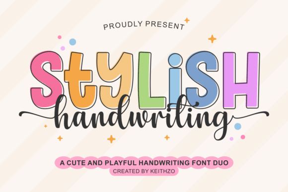 Stylish Handwriting font preview with modern casual script for everyday design