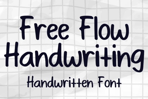 Free Flow Handwriting font preview for relaxed journal and branding layouts