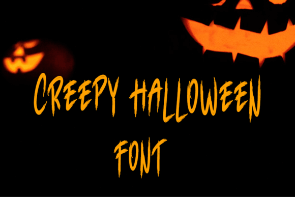 Creepy Halloween eerie spooky font preview for shirts and merch