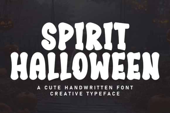 Spirit Halloween font preview for spooky merch and promo graphics