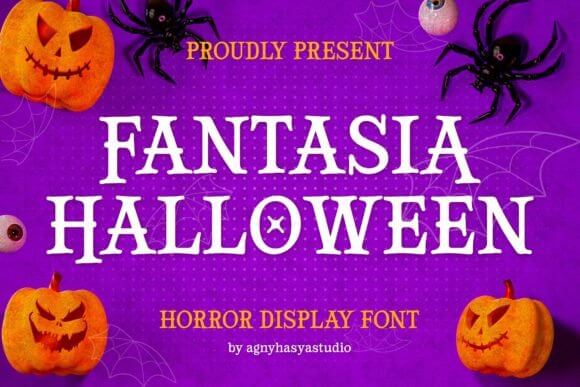 Fantasia Halloween whimsical magical halloween font preview