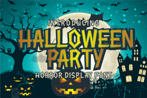 Halloween Party bold font preview for event signage and headers