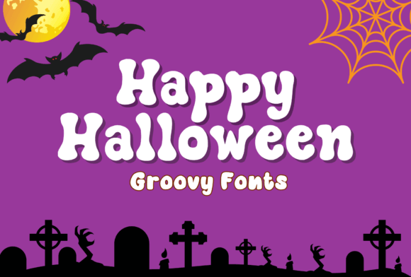 Happy Halloween font preview for cute fall cards and tags