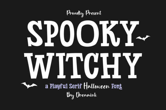 Spooky Witchy magical halloween font preview for witch-inspired crafts