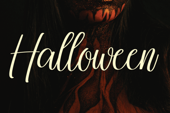 Halloween classic font preview for October typography and printables
