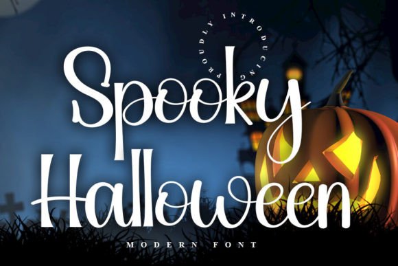 Spooky Halloween font with playful style for kids events and seasonal crafts