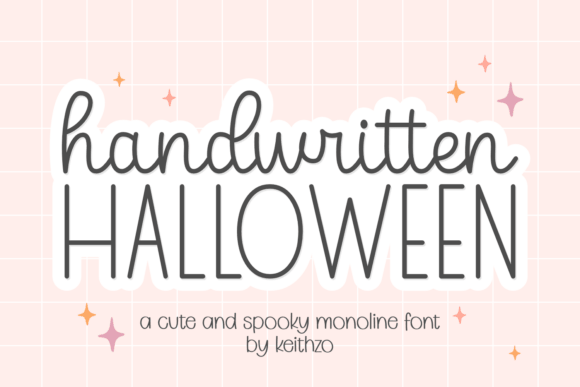 Handwritten Halloween casual spooky handwritten font preview for quotes and crafts