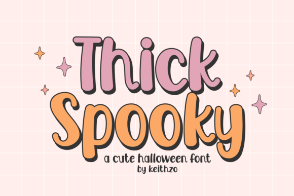 Thick Spooky heavy Halloween headline font