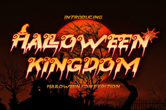 Halloween Kingdom font for fantasy and spooky poster design