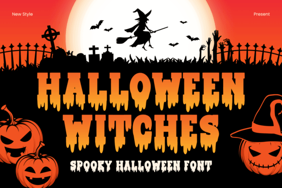 Halloween Witches font for magical seasonal projects