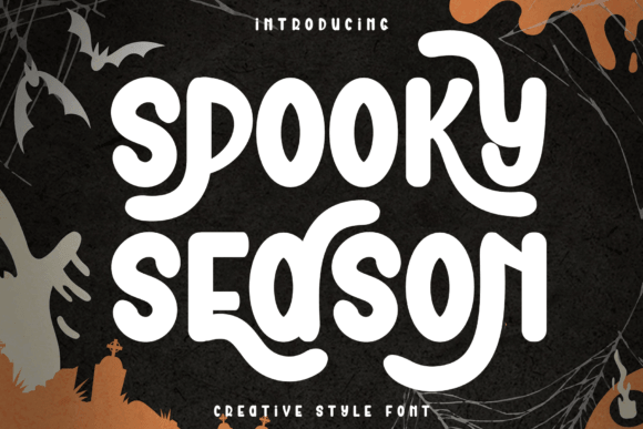 Spooky Season Halloween font for October content