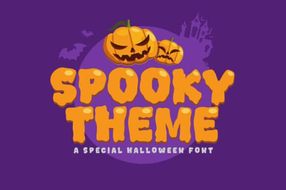 Spooky Theme versatile font for Halloween branding and crafts