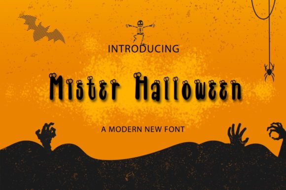 Mister Halloween font for character-led seasonal branding