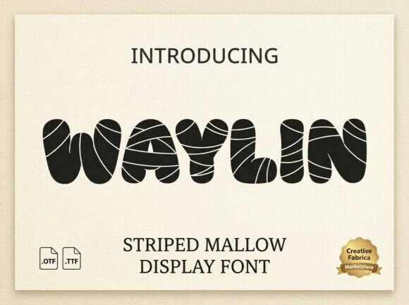 Waylin font for elegant Halloween seasonal typography
