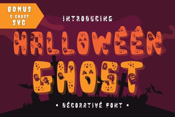 Halloween Ghost soft ghostly decorative font