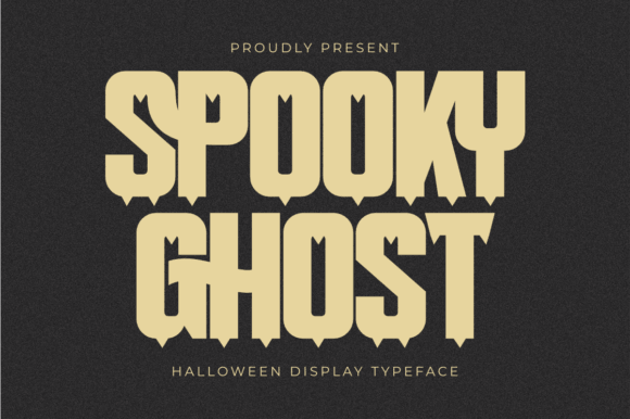 Spooky Ghost cute and creepy Halloween font