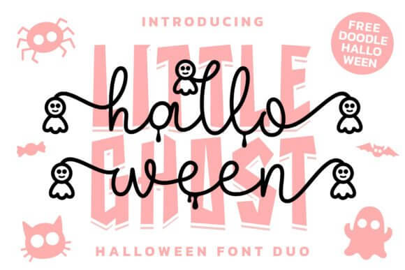 Halloween Ghost Duo playful ghost font