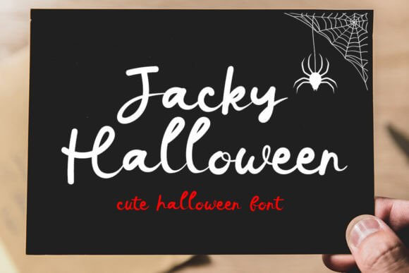 Jacky Halloween playful jack-o-lantern font