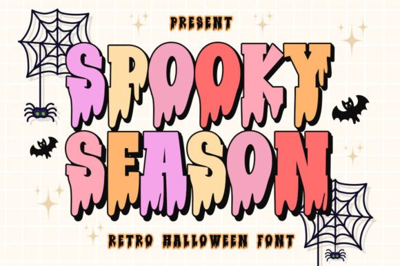 Spooky Season font for cozy autumn branding and Halloween crafts