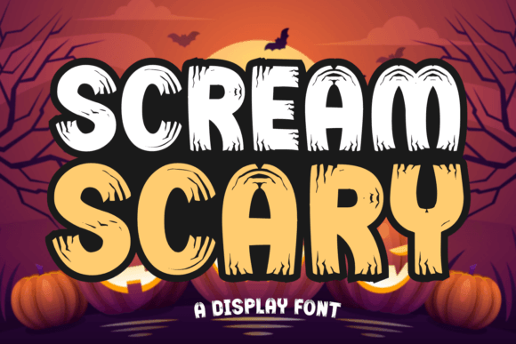 Scream Scary Halloween font for bold horror headlines