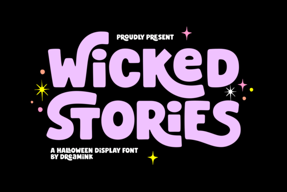 Wicked Stories font for dark fairytale Halloween typography