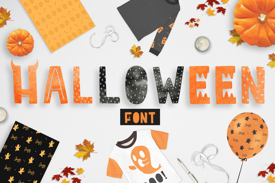 Ha Halloween friendly hand lettering for seasonal designs