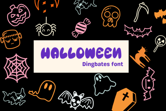 Classic Halloween seasonal font design
