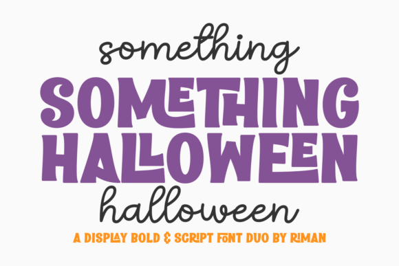 Something Halloween handwritten spooky font for seasonal invitations