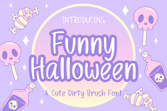 Funny Halloween comic-style font for cheerful designs