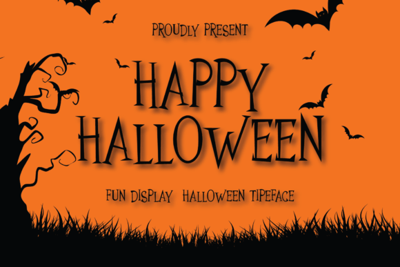 Happy Halloween font for cute festive lettering