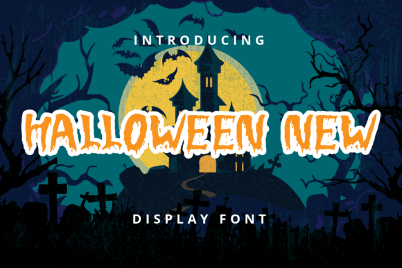 Halloween New font for fresh seasonal graphic design