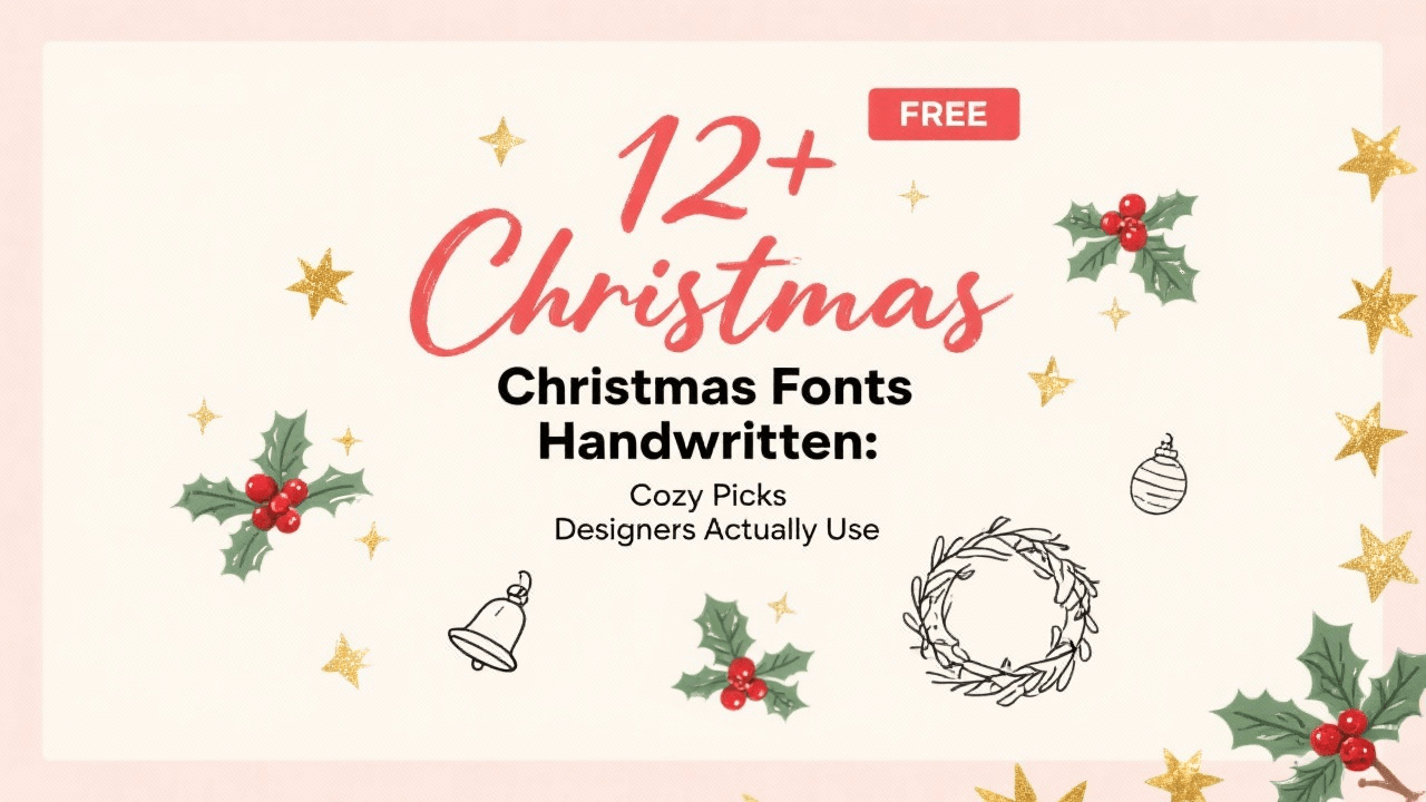 12+ Christmas Fonts Handwritten: Cozy Picks Designers Actually Use