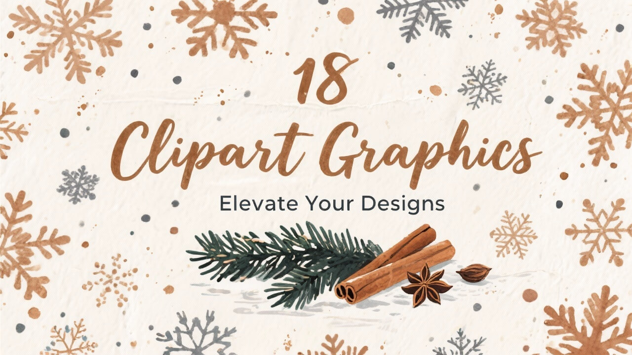 18 Aesthetic Christmas Clipart Graphics to Instantly Elevate Your Designs