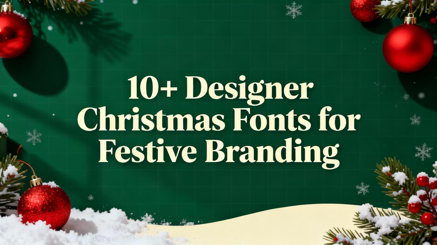 10+ Designer Christmas Fonts for Festive Branding