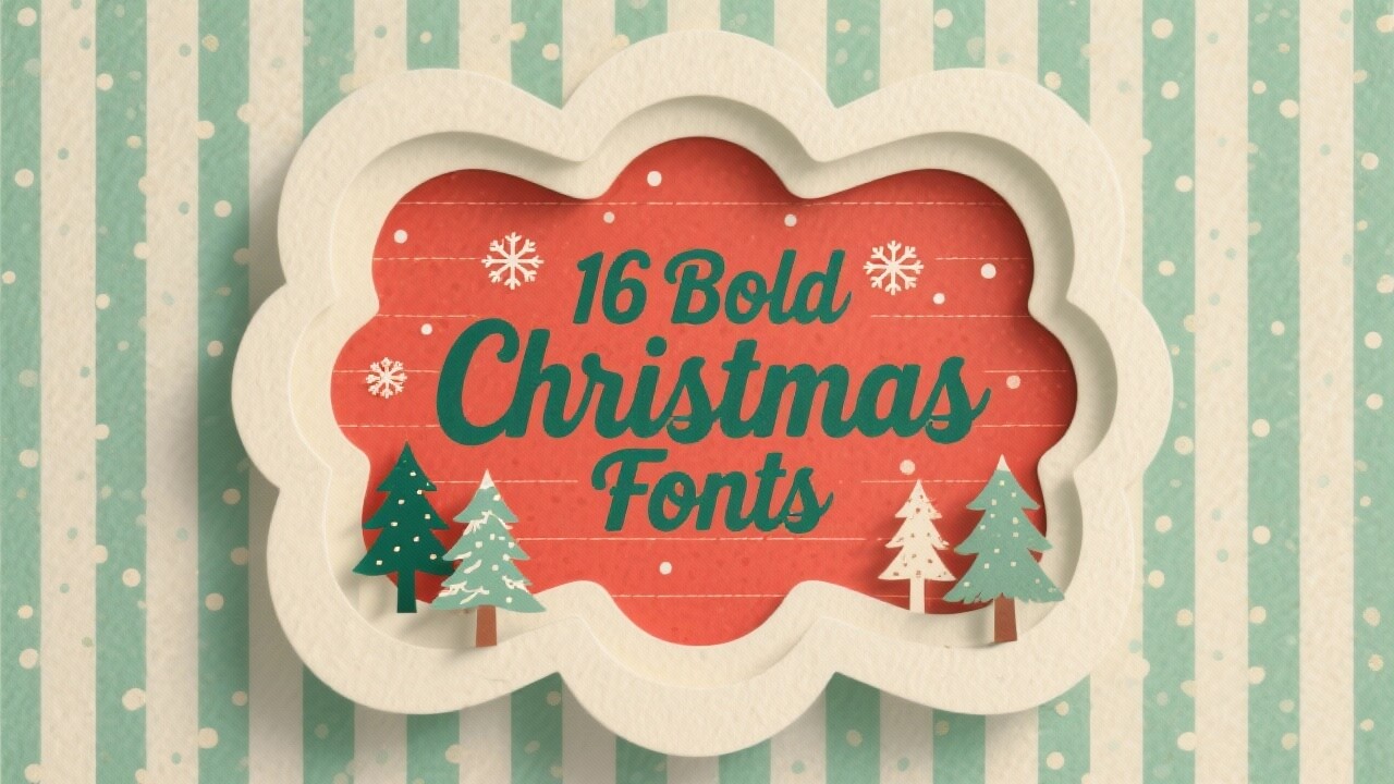 16 Bold Christmas Fonts for Holiday Branding