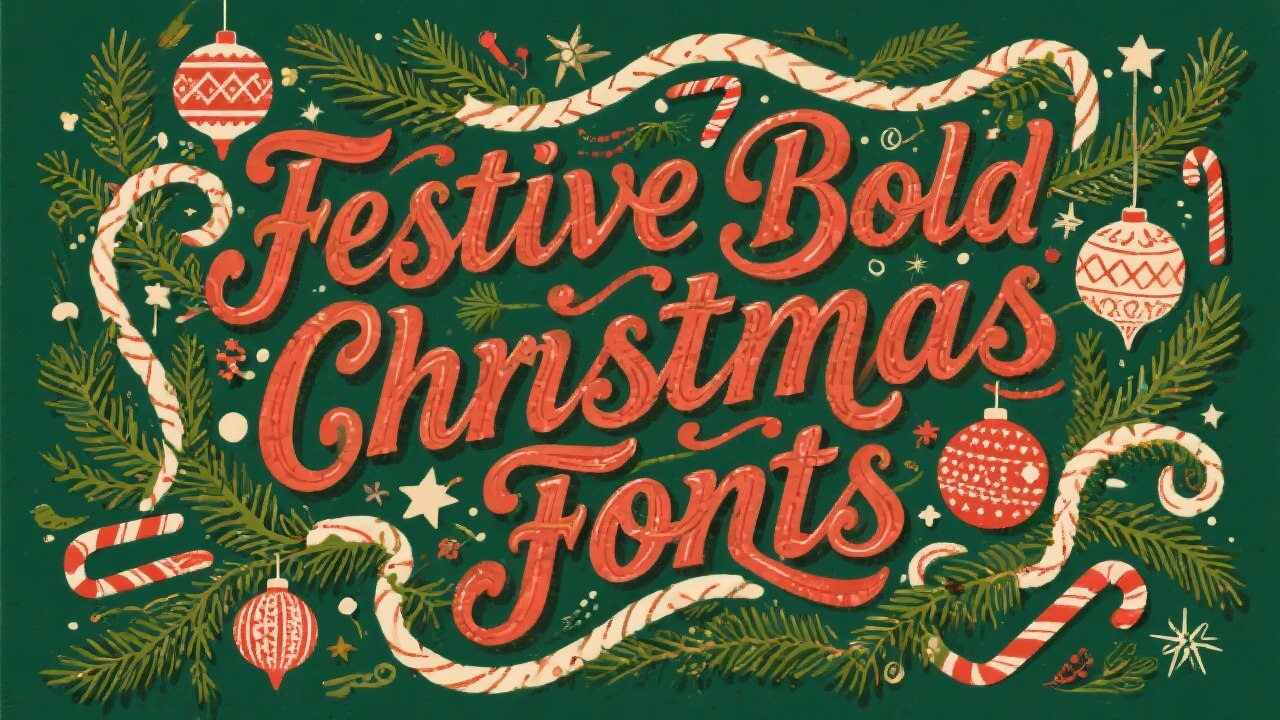 16+ Festive Bold Christmas Fonts for Cheer-Forward Design 2026 inCreoBox