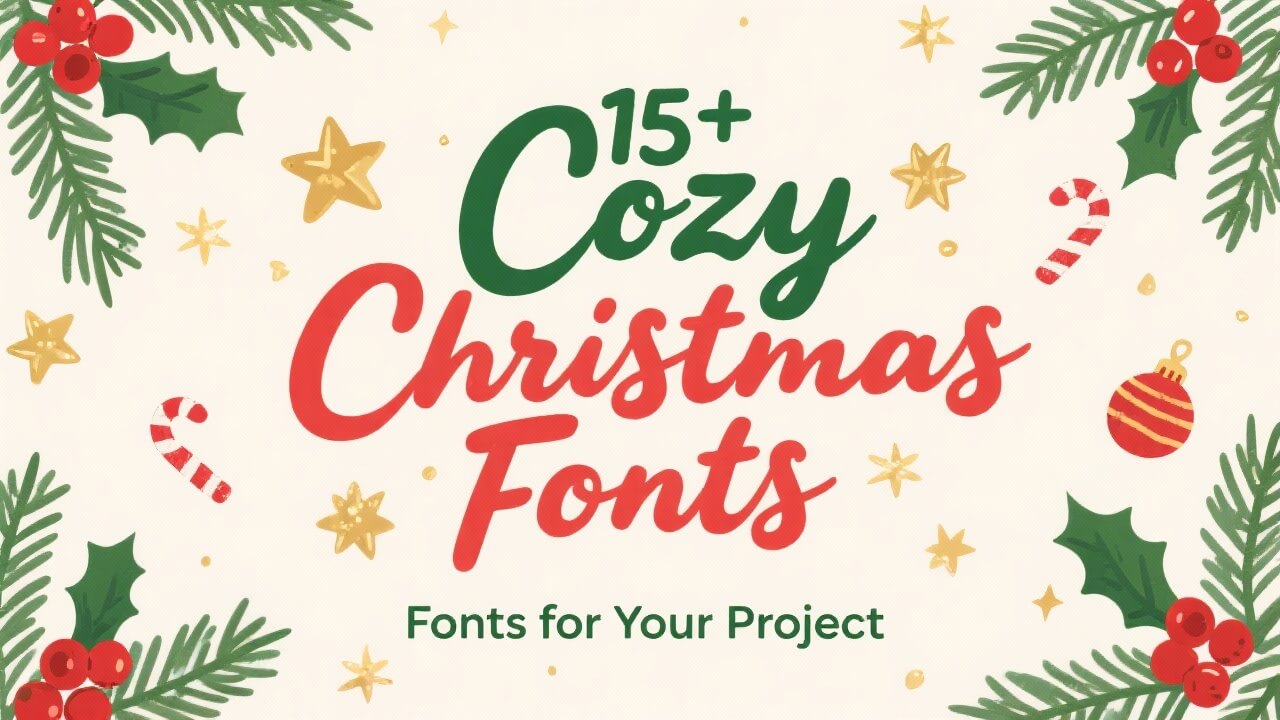 15+ Cozy Handwritten Christmas Fonts for Design