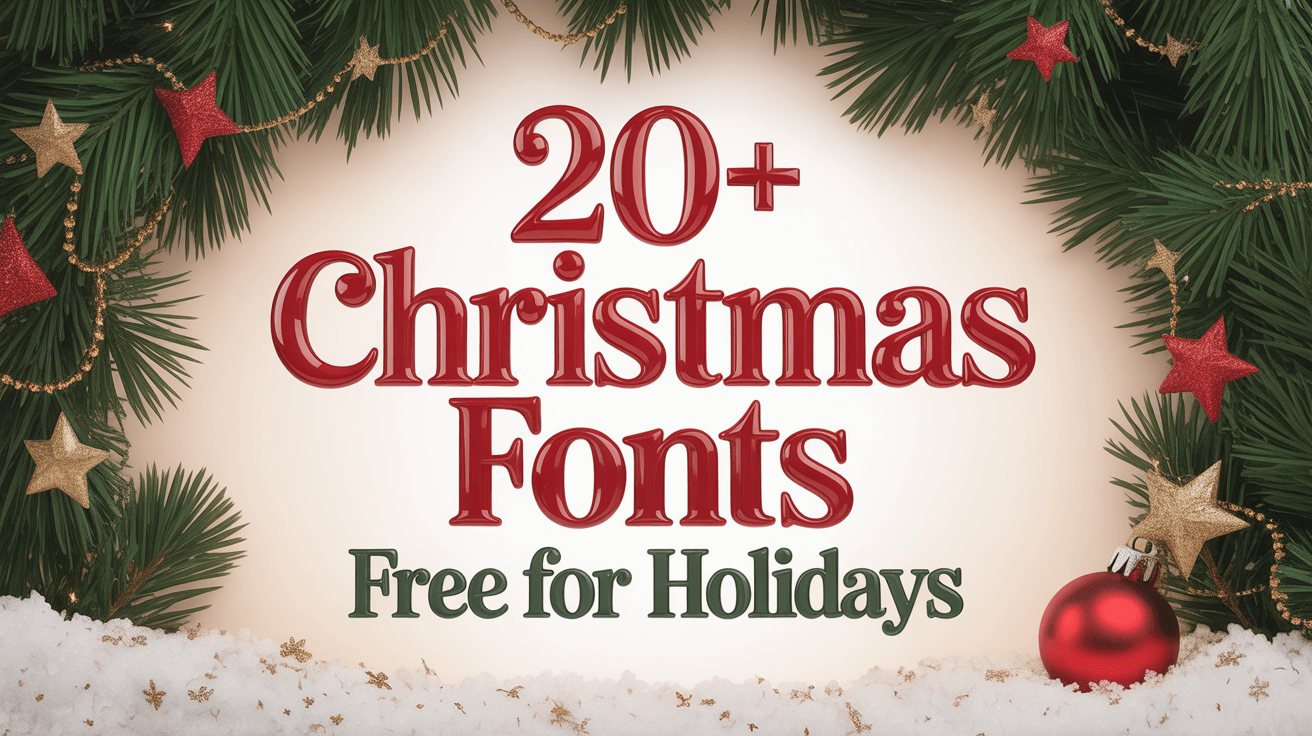 20 Christmas Fonts Free for Stunning Holiday Design