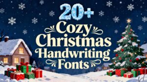 20 Best Christmas Handwriting Fonts: Cozy Script Picks for Modern Designs