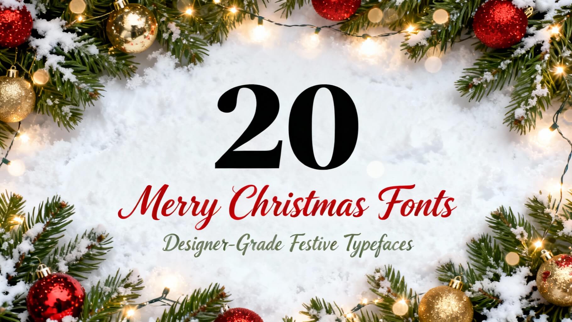 20 Best Merry Christmas Fonts: Designer-Grade Festive Typefaces
